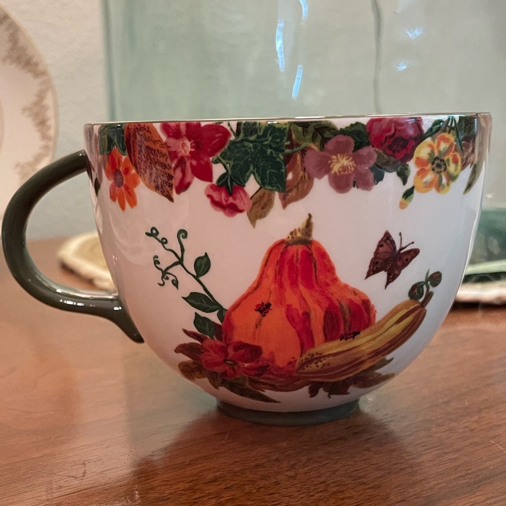 Anthropologie Nathalie Lete Gourd Pumpkin Mug